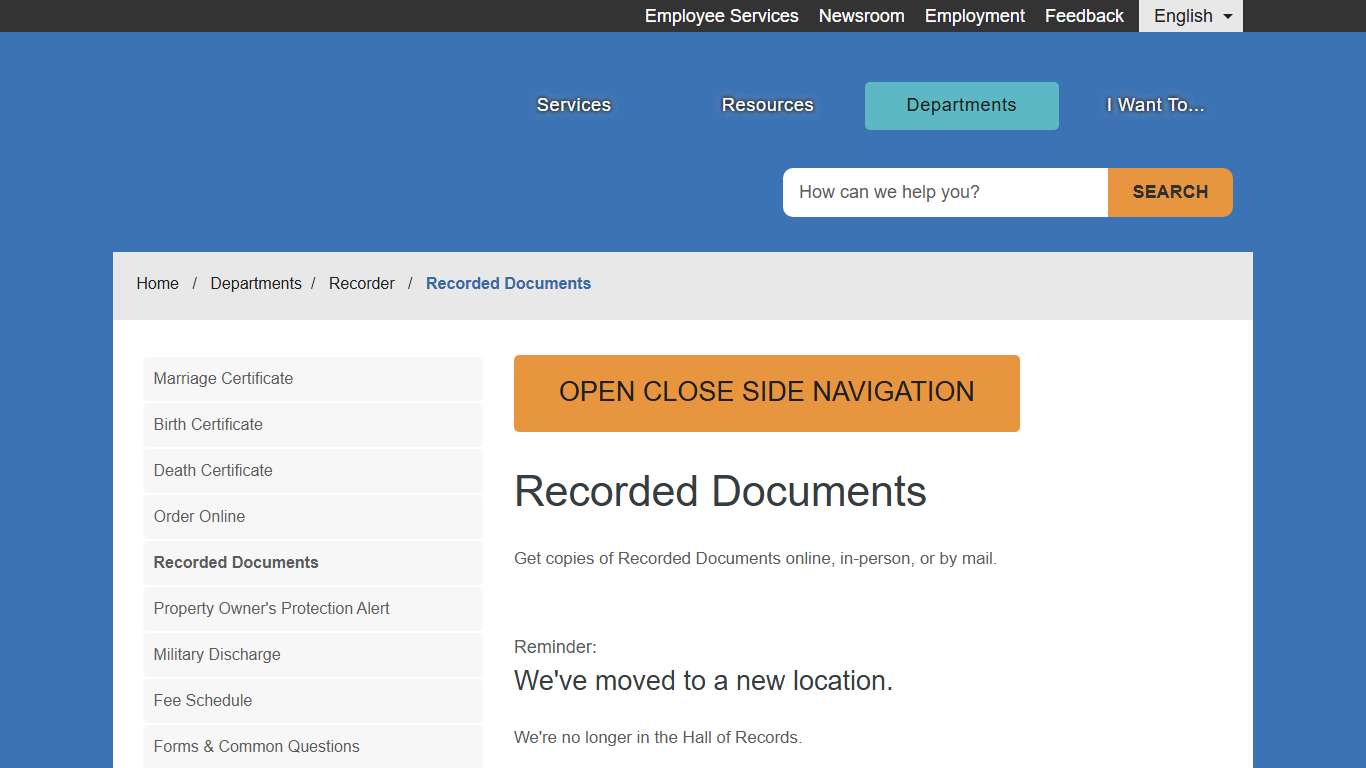 Recorded Documents - County of Fresno